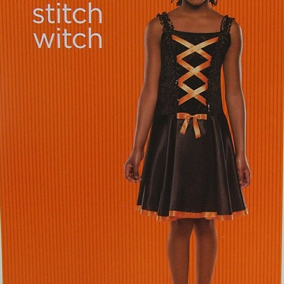 Stitch Witch Halloween Costume Sequins Size 4 to 6 - Picture 4 of 7